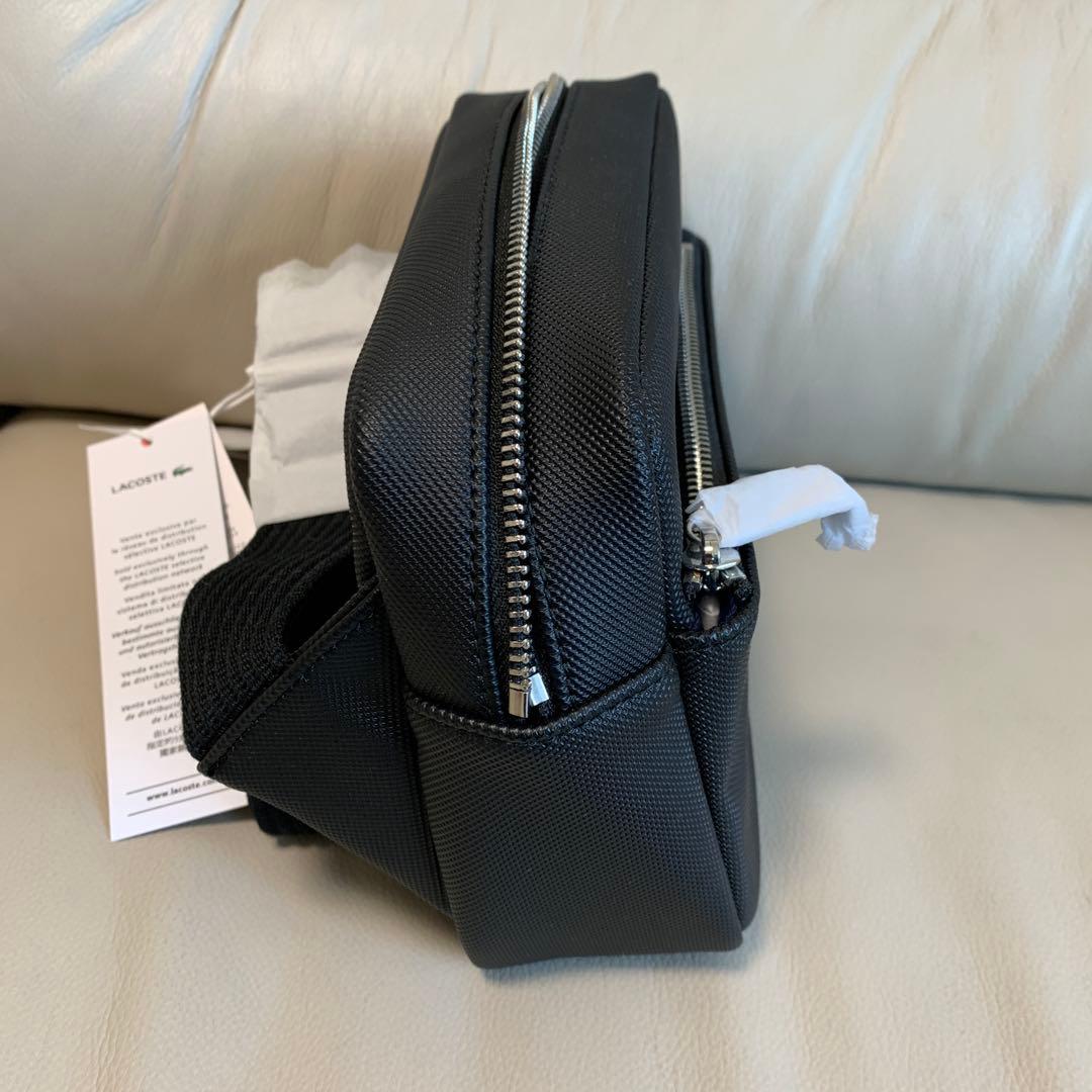 最終値下げ　Lacoste ブラック　ショルダーバッグ 中型