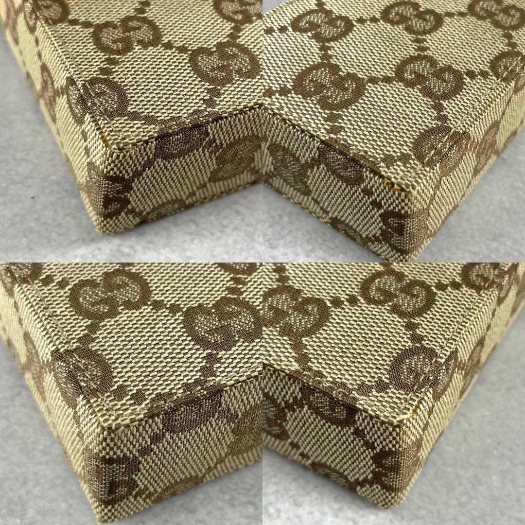 入手困難✨ グッチ GGキャンバス シガレットケース 廃盤 レア ブラウン