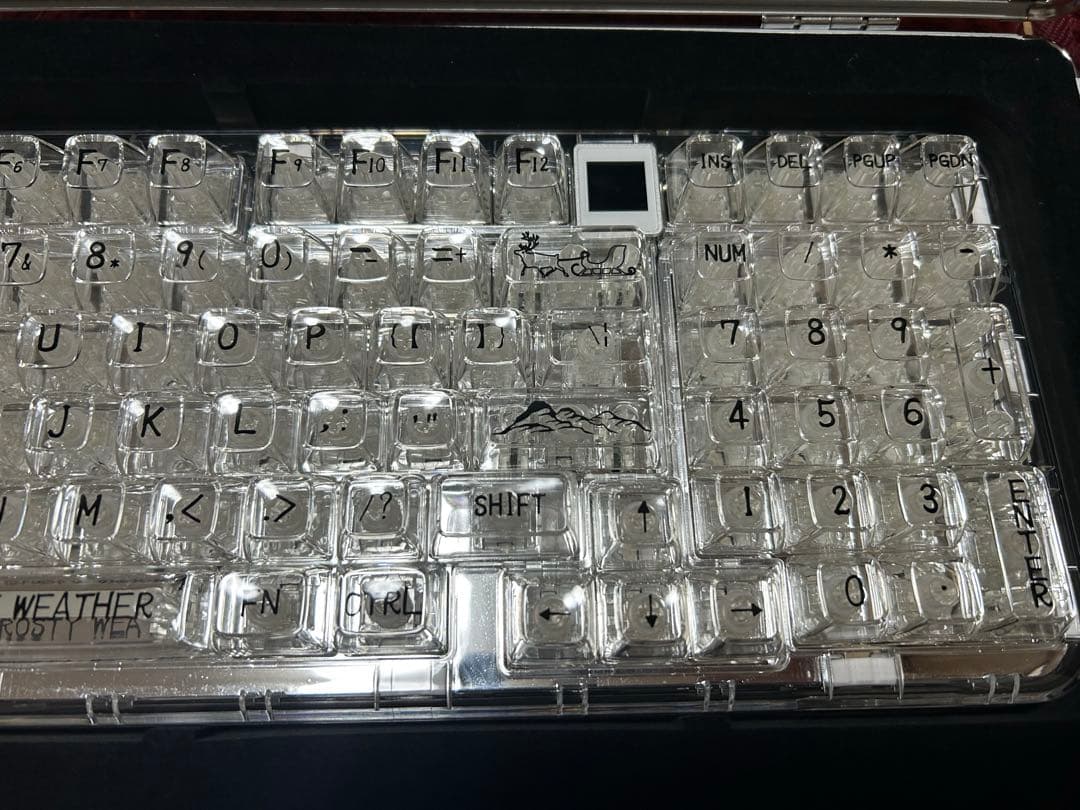 YUNZII CoolKiller CK9 透明キーボード　ホッキョクグマ