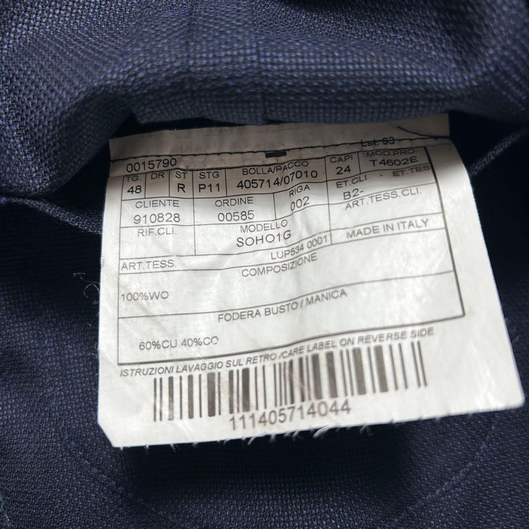 ボリオリ　ダブルブレストジャケット　シェルボタン　紺ブレ　SOHO L