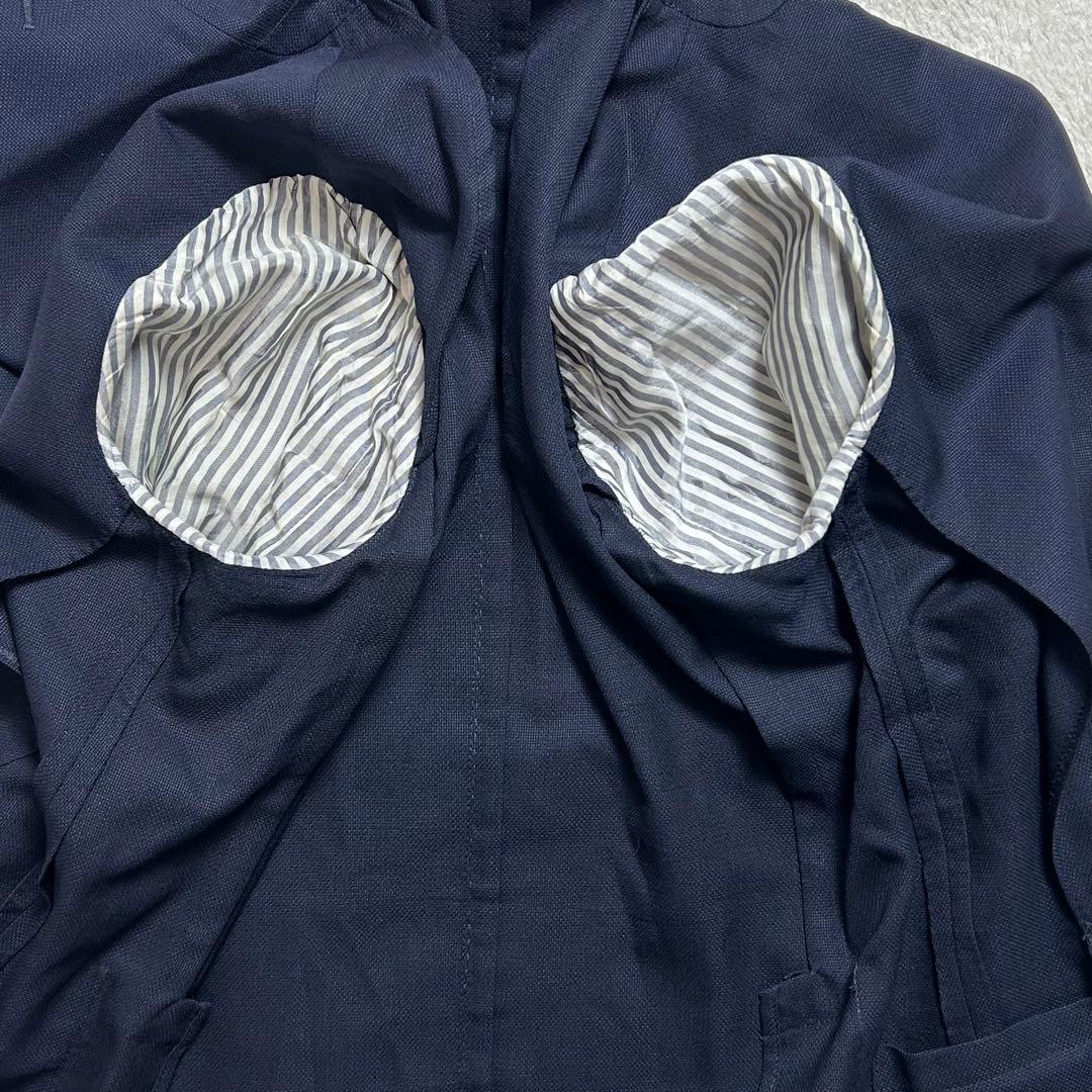 ボリオリ　ダブルブレストジャケット　シェルボタン　紺ブレ　SOHO L