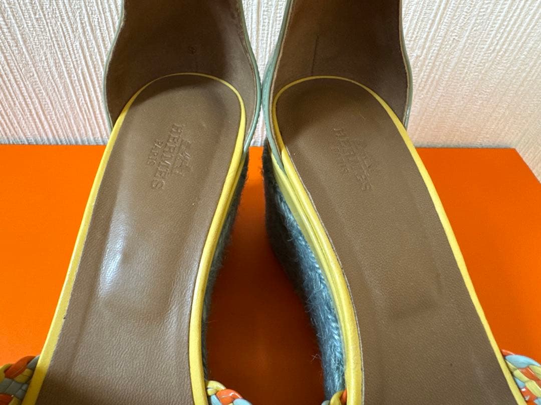 めるちゃんHERMES ウエッジソール　サンダル