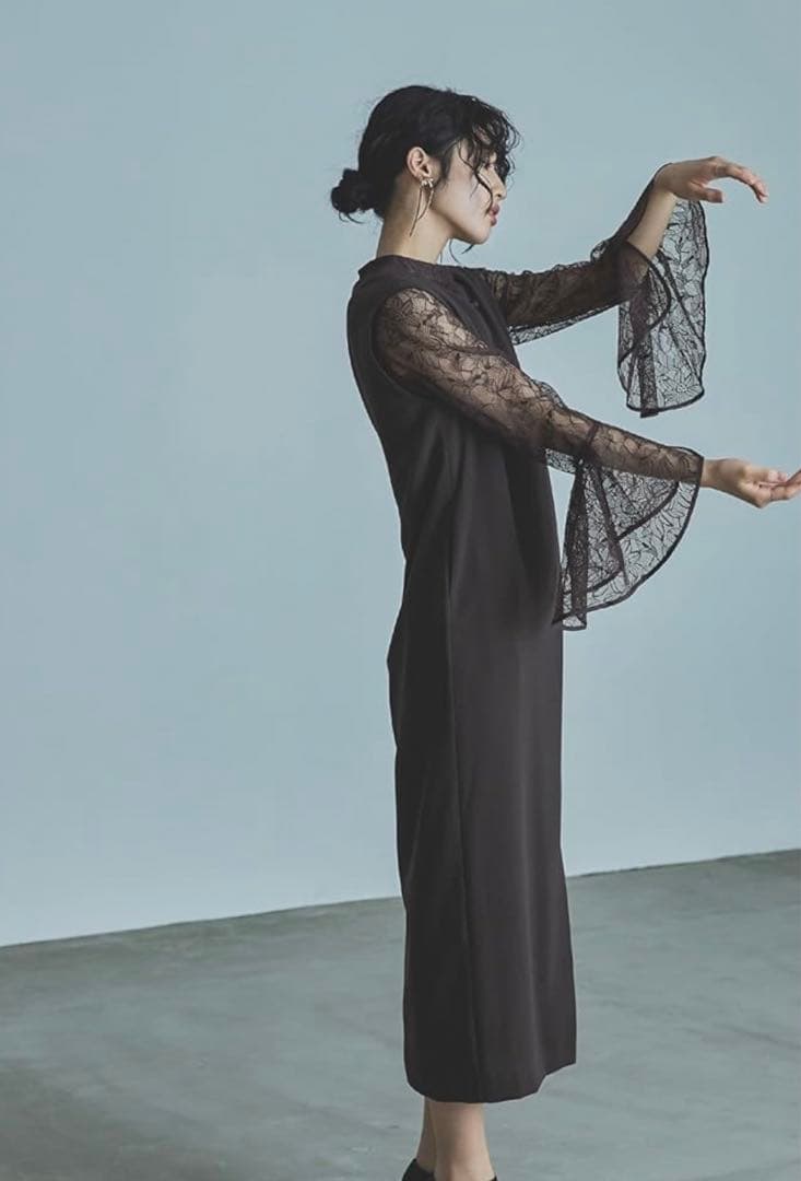 美品★niana パーティードレス ブラウン 2点セット