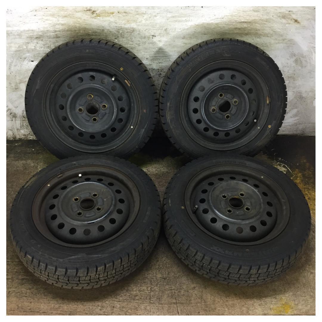 298 DUNLOP WM02 155/65R14 2022年製 スタッドレス