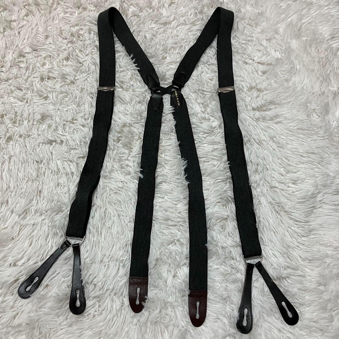 RRL(ダブルアールエル) Suspenders レザーゴム サスペンダー
