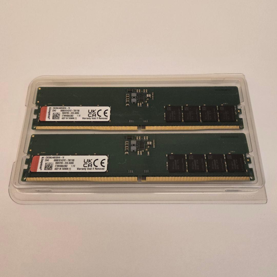 Kingston 16GB×2 32GB DDR5-5600 メモリ