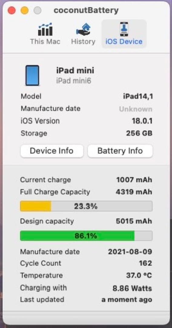 【るる】【美品】iPad mini 6 256GB パープル Wi-Fi