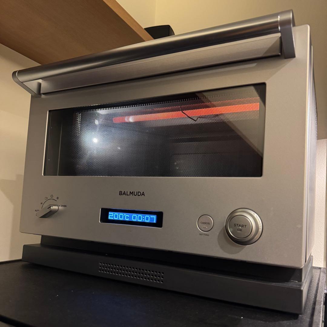 【ジャンク品】BALMUDA オーブンレンジ シルバー