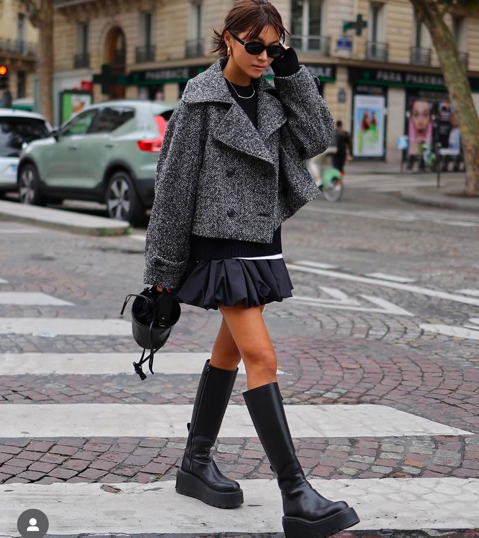 gypsohila ヘリンボーンコート