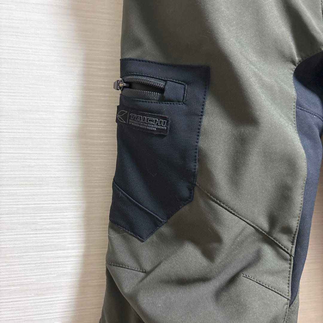 美品★TAICHIバイクパンツ 膝プロテクター付き　MサイズRSY555