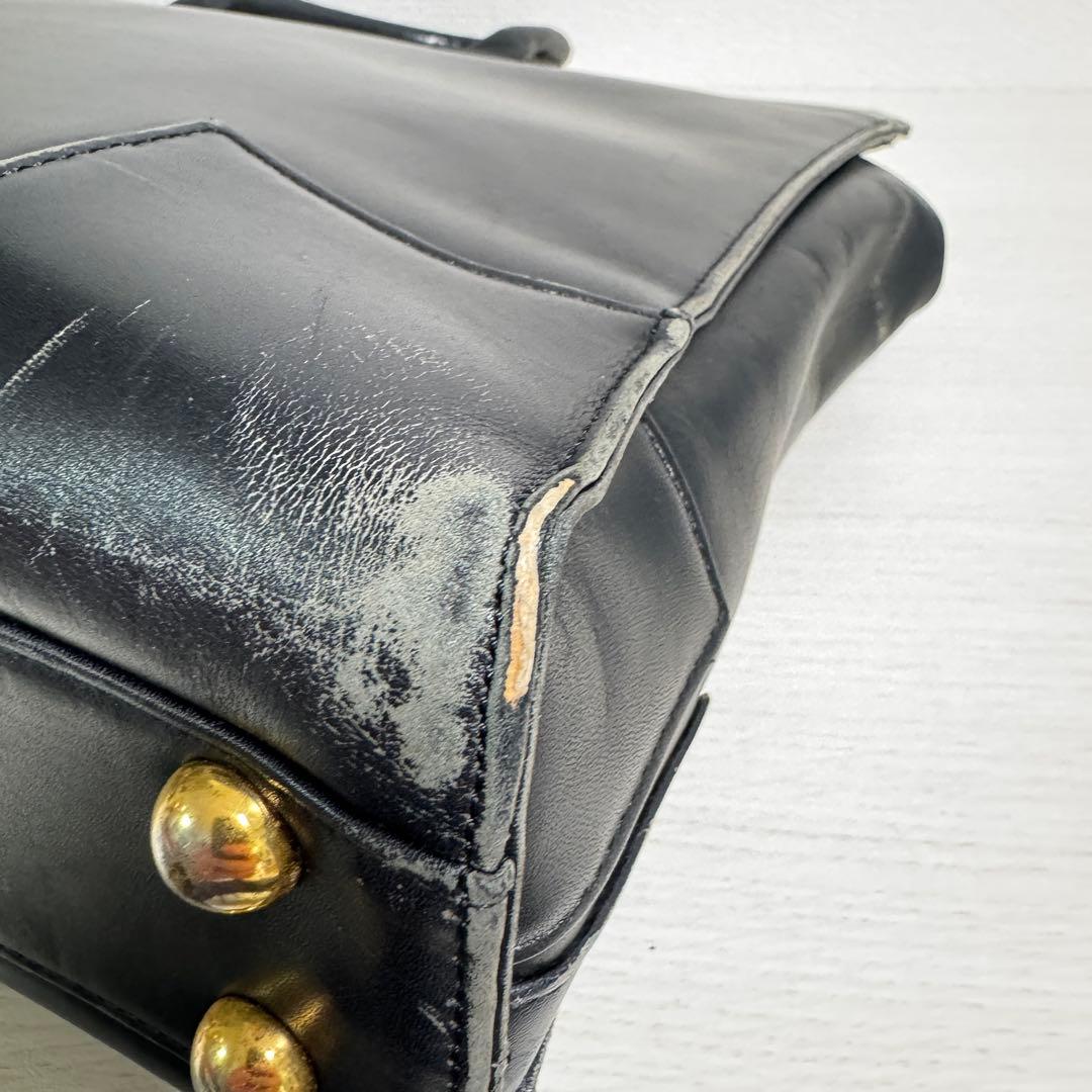 ヴィヴィアンウエストウッド Q18 オーブロゴ レザー ビジネスバッグ ブラック