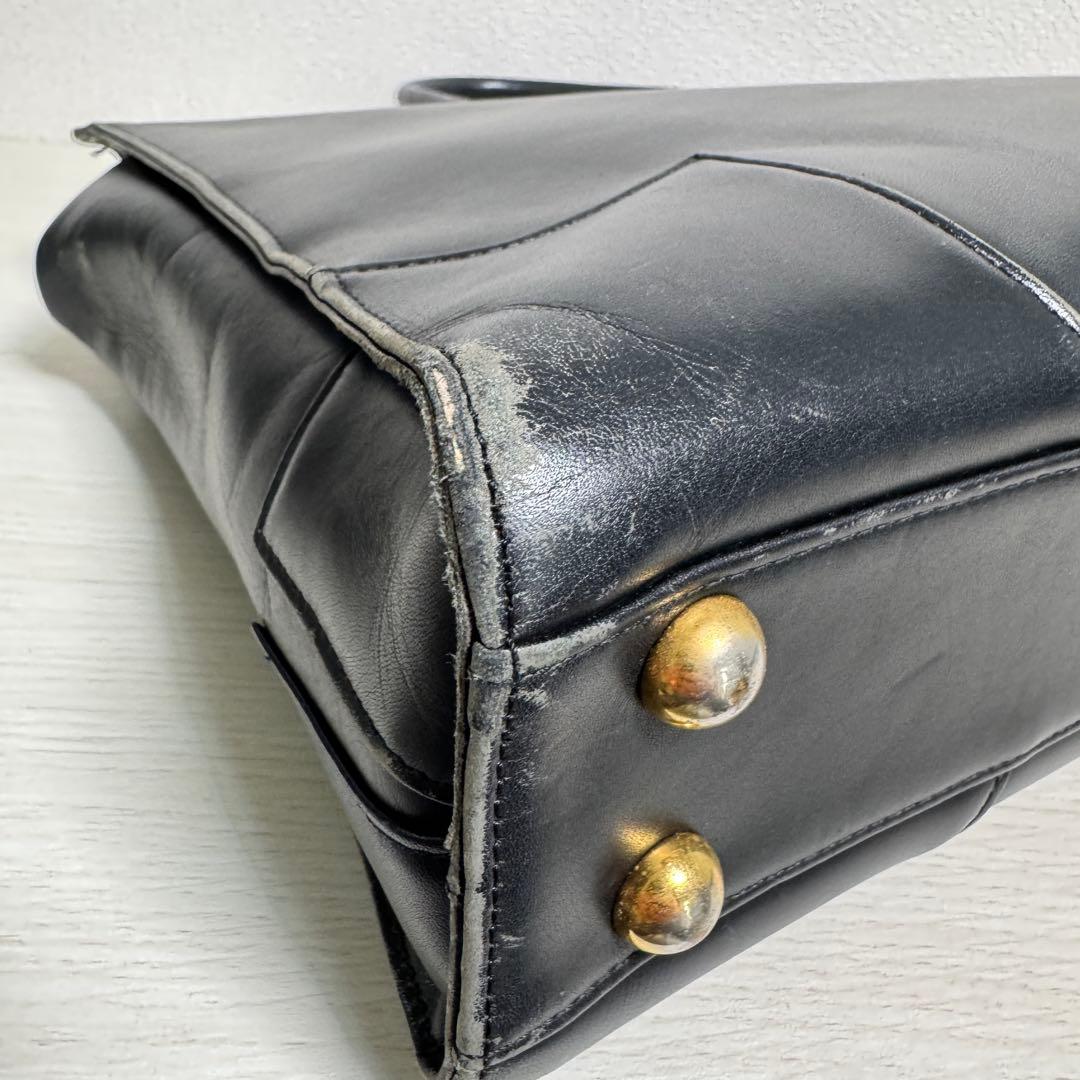 ヴィヴィアンウエストウッド Q18 オーブロゴ レザー ビジネスバッグ ブラック