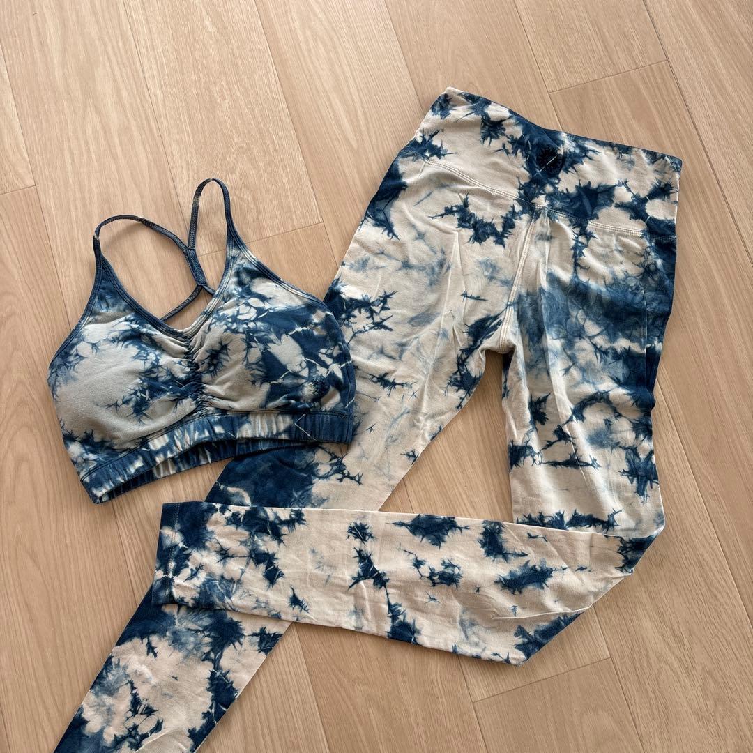yin yangヨガウェア セット タイダイデザイン