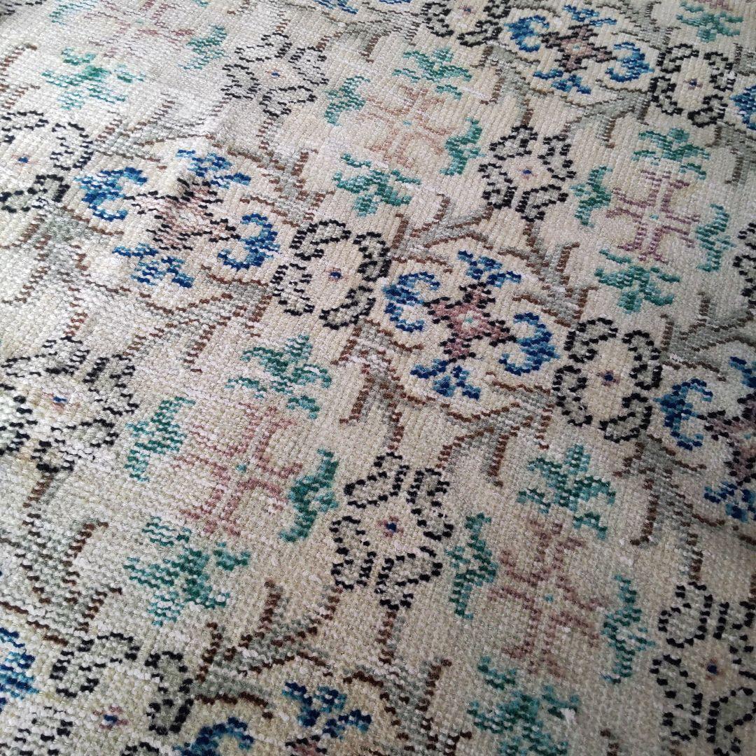 【すみれ】トルコラグ　94×209　ヴィンテージラグ　MS039