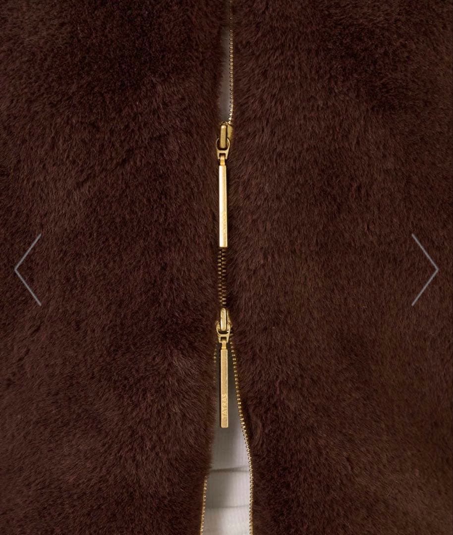 TATRAS エコファーノーカラーロングベスト　POLLINAサイズ2