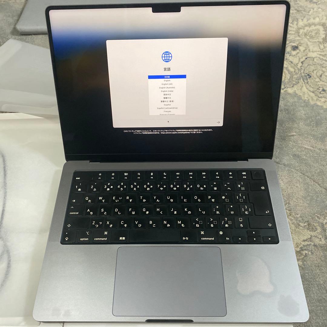 MacBook本体 Macbook pro 14inch 2021 m1 16GB 512GB