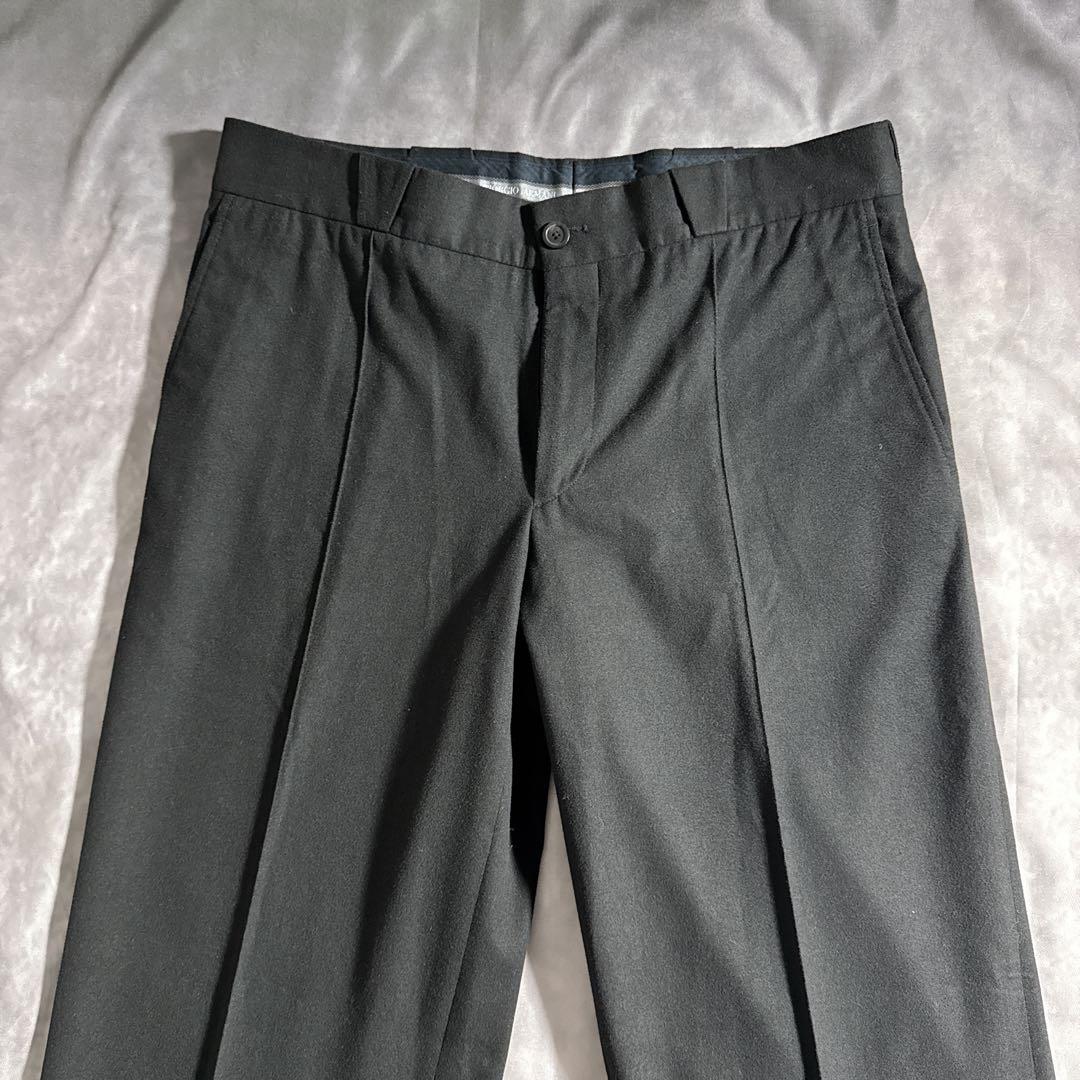 スーツ 90s giorgio armani wide slacks black 52
