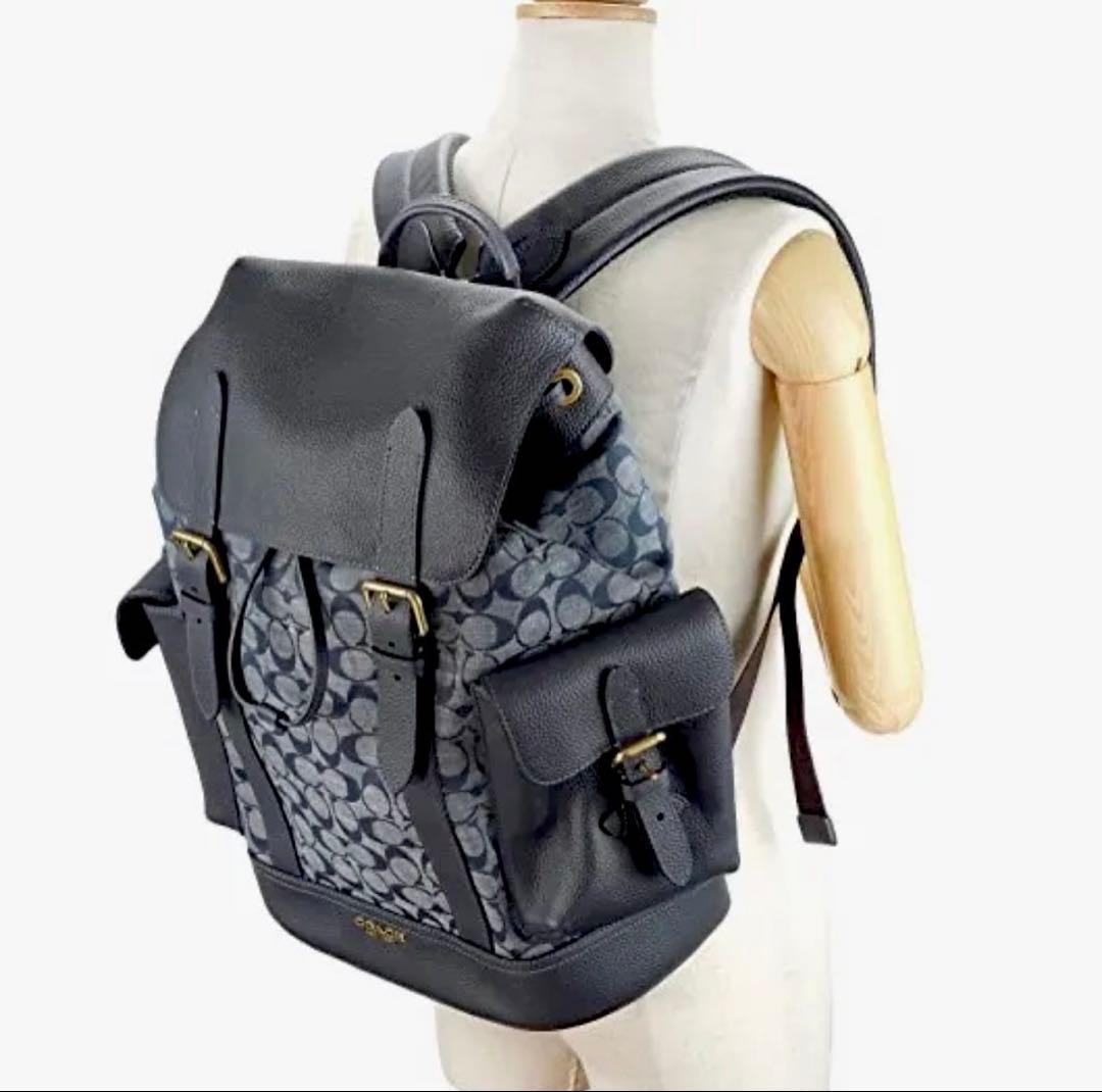 【大人気✨️】COACH シグネチャー バックパック C8183 B4/DE