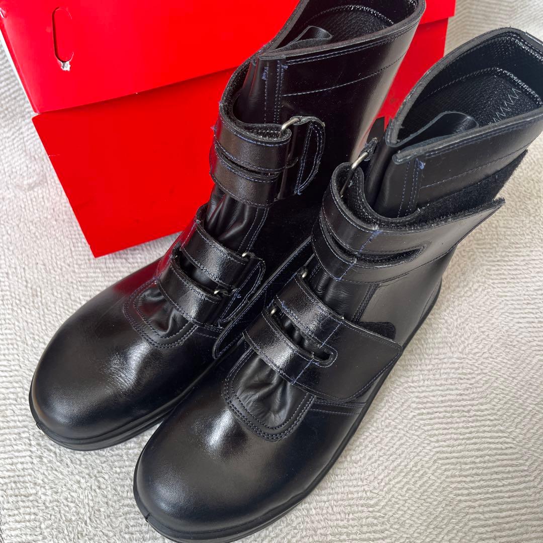 シモン　Simon 安全靴　安全長靴　牛革　黒　25.5センチ 長編上靴