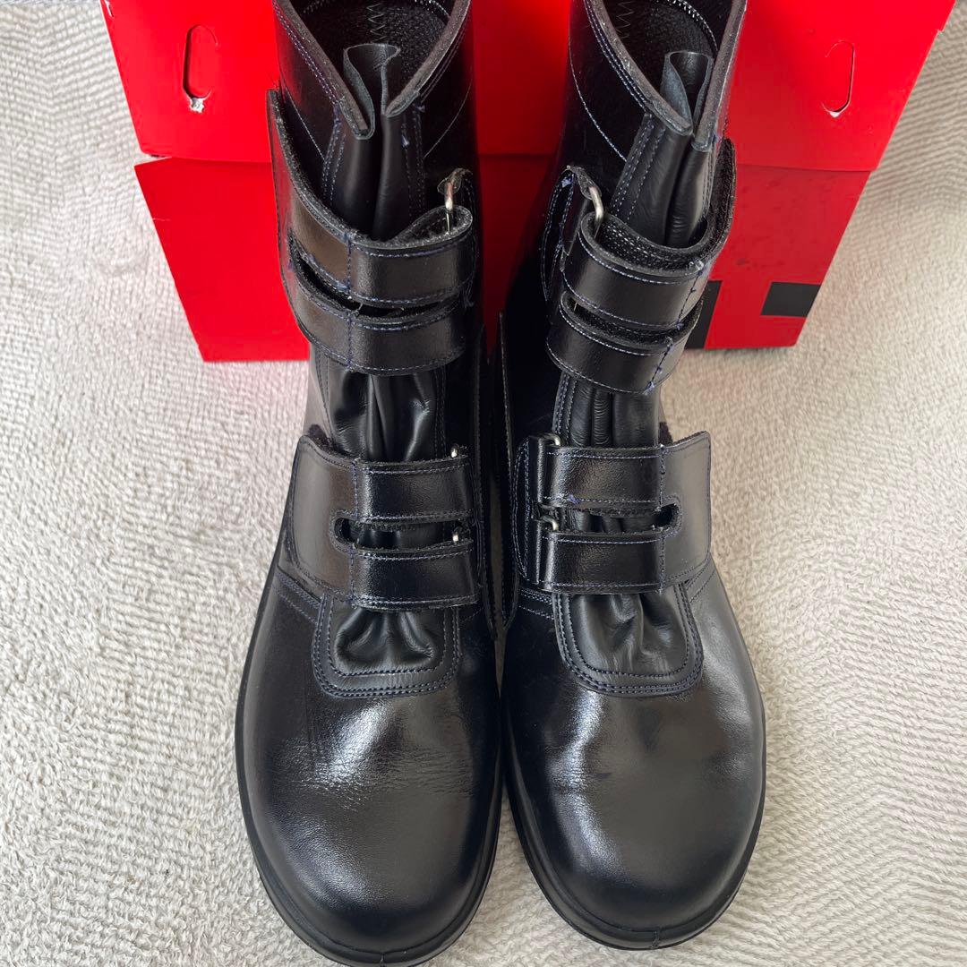 シモン　Simon 安全靴　安全長靴　牛革　黒　25.5センチ 長編上靴