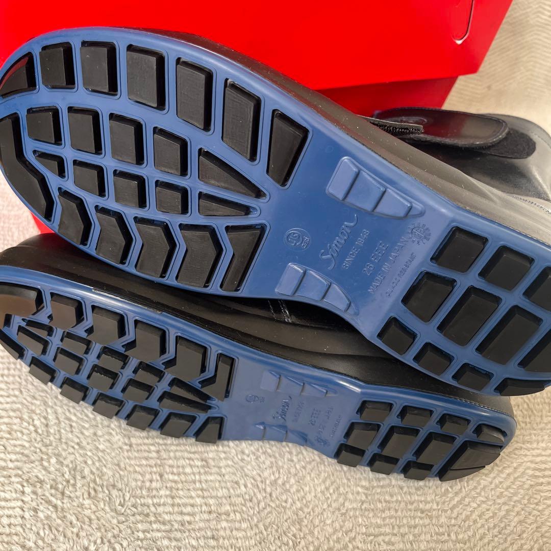 シモン　Simon 安全靴　安全長靴　牛革　黒　25.5センチ 長編上靴