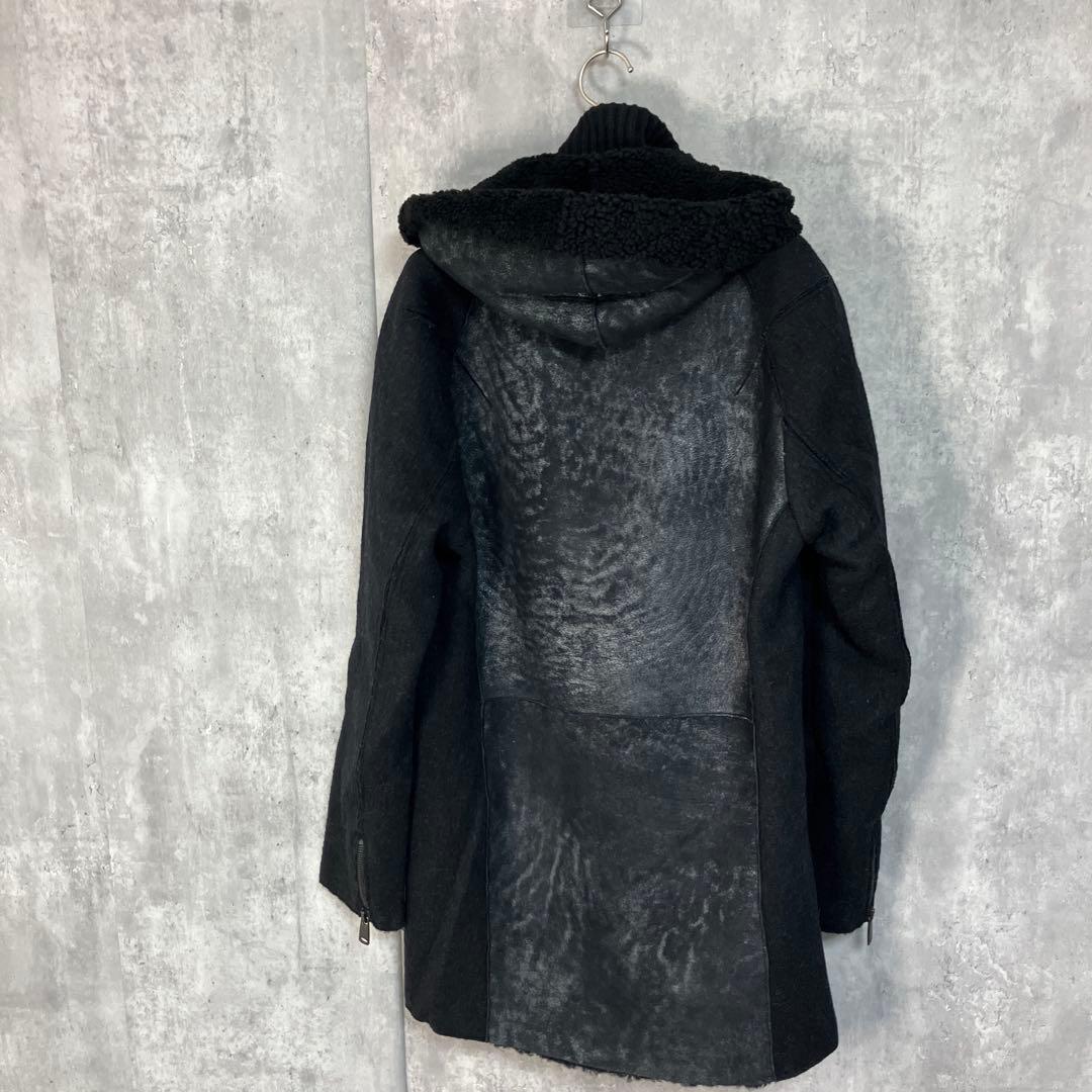 TRANSIT UOMO ニットムートンライダースコート S