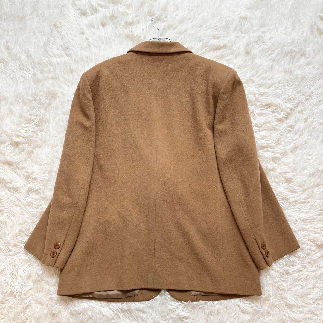 バーバリーズ テーラードジャケット カシミヤ混 キャメル 2XL