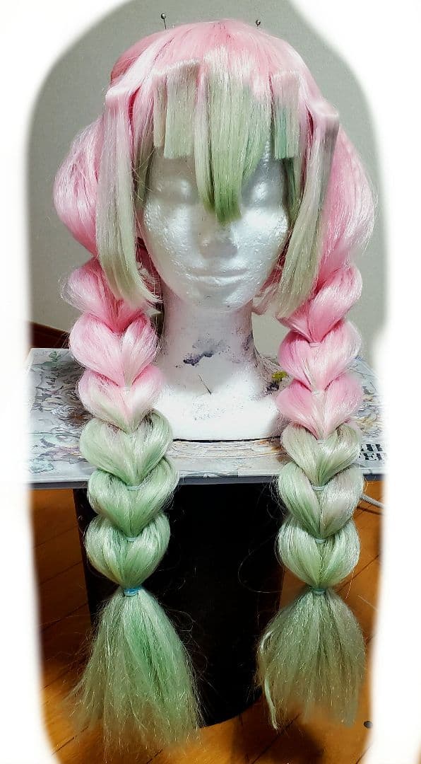 甘露寺蜜璃 セット済みウィッグ