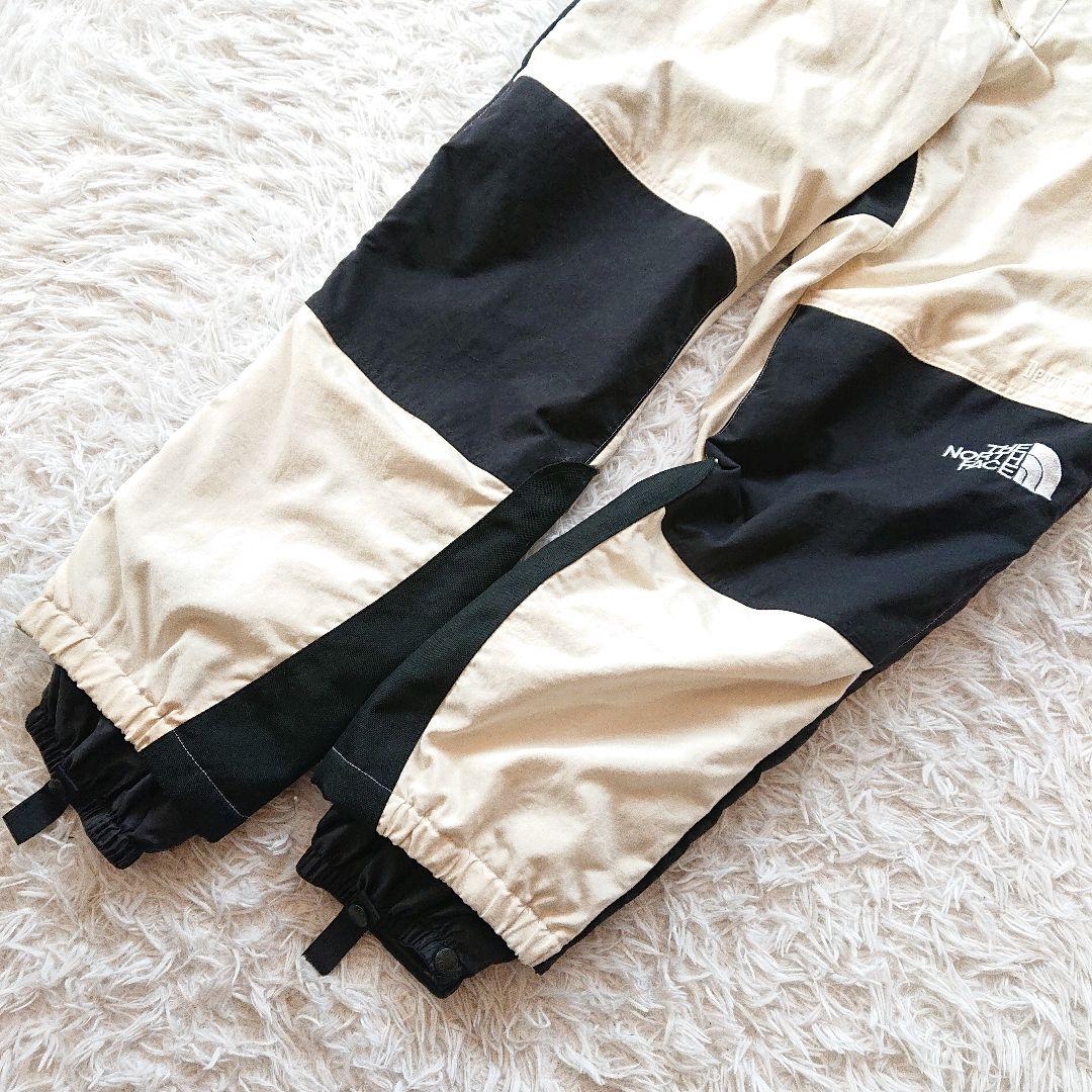 90s ノースフェイス Dermizax スキーウェア スノボパンツ 刺繍ロゴ