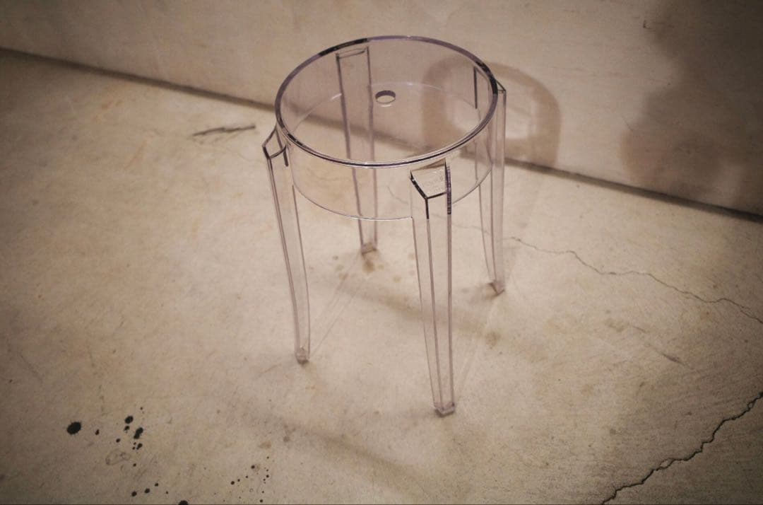 Kartell チャールズゴーストロー 透明 スツール【希少3脚セット】