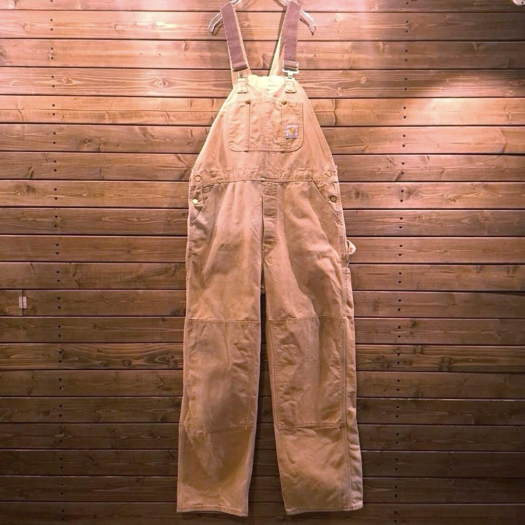 90s USA製 星タグ carhartt カーハート ダック地 オーバーオール
