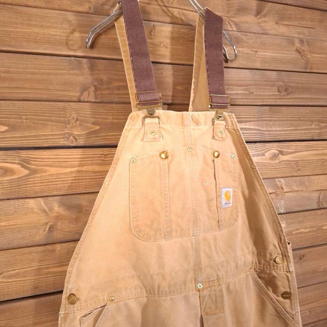 90s USA製 星タグ carhartt カーハート ダック地 オーバーオール