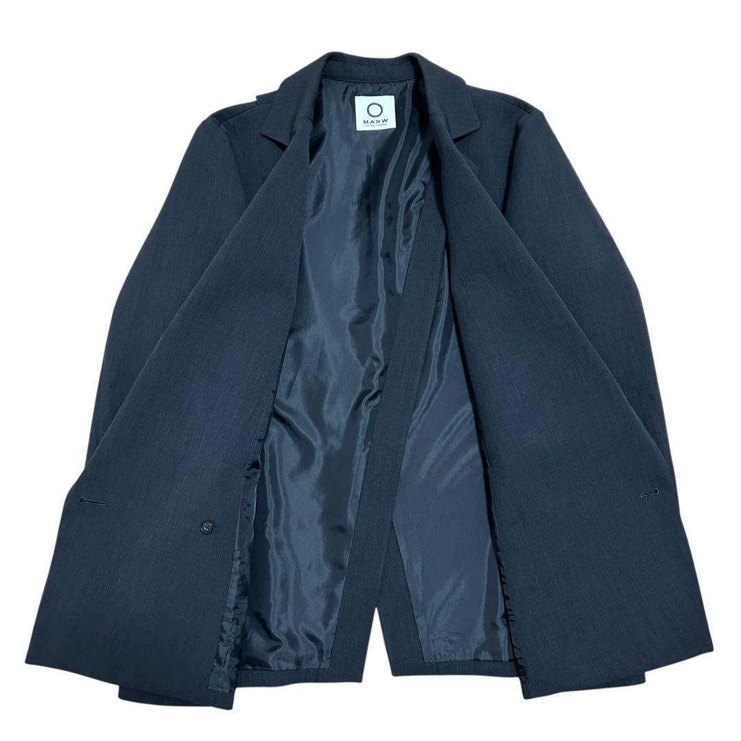 今季✨MARW バックアシンメトリージャケット 38 ダークグレー