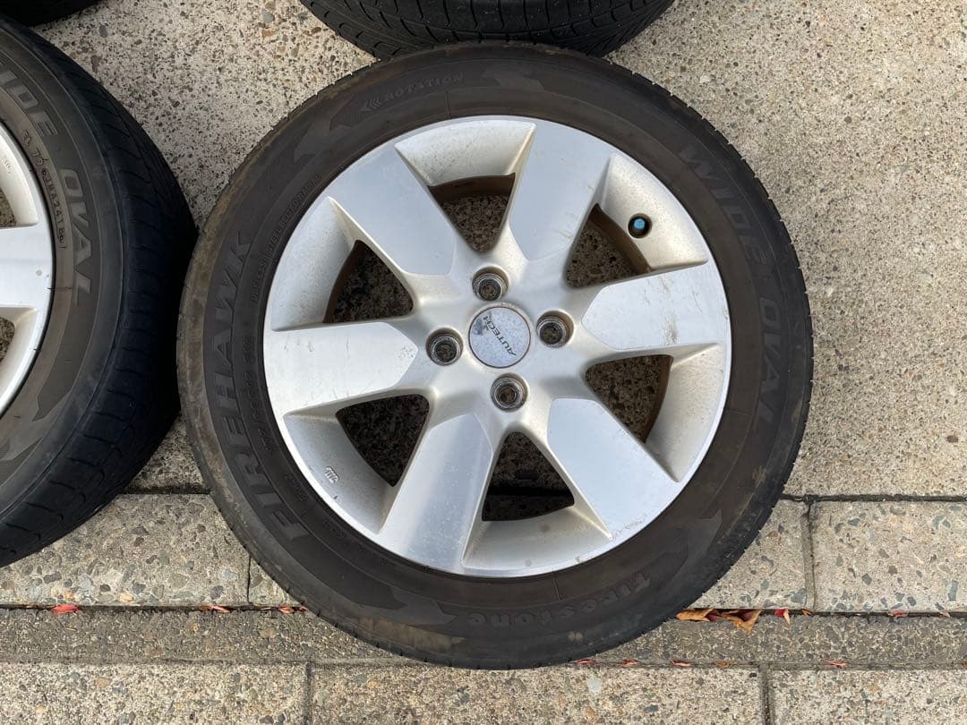 日産　オーテック　15インチ シルバー 6スポークホイールセット