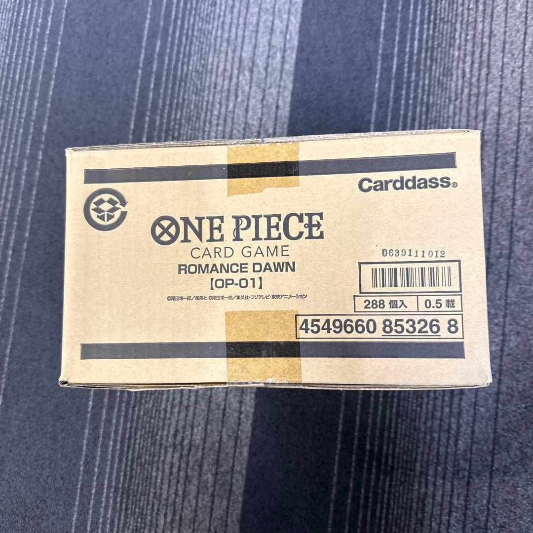 ワンピースカードゲーム　初版　廃盤　ロマンスドーン　未開封　カートン