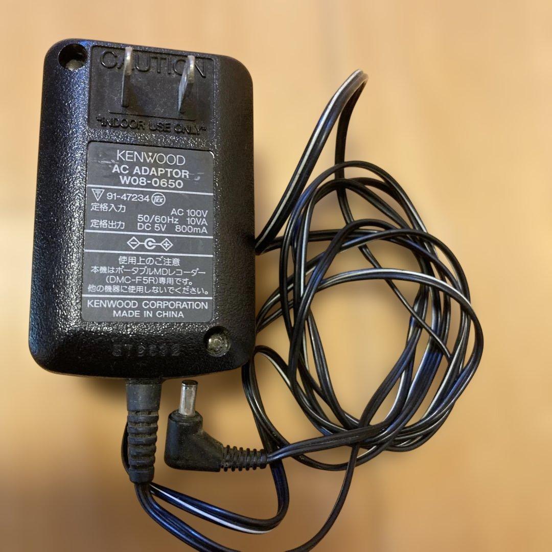 KENWOOD ポータブルMDレコーダー DMC-F5R 昭和レトロ完動品