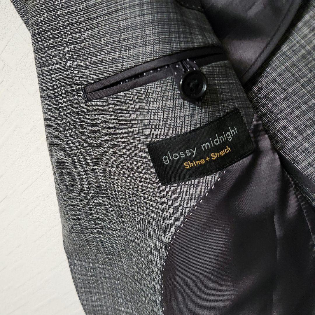 スーツカンパニー　メンズスーツ　スリーピース　グレーチェック　リバーシブルベスト