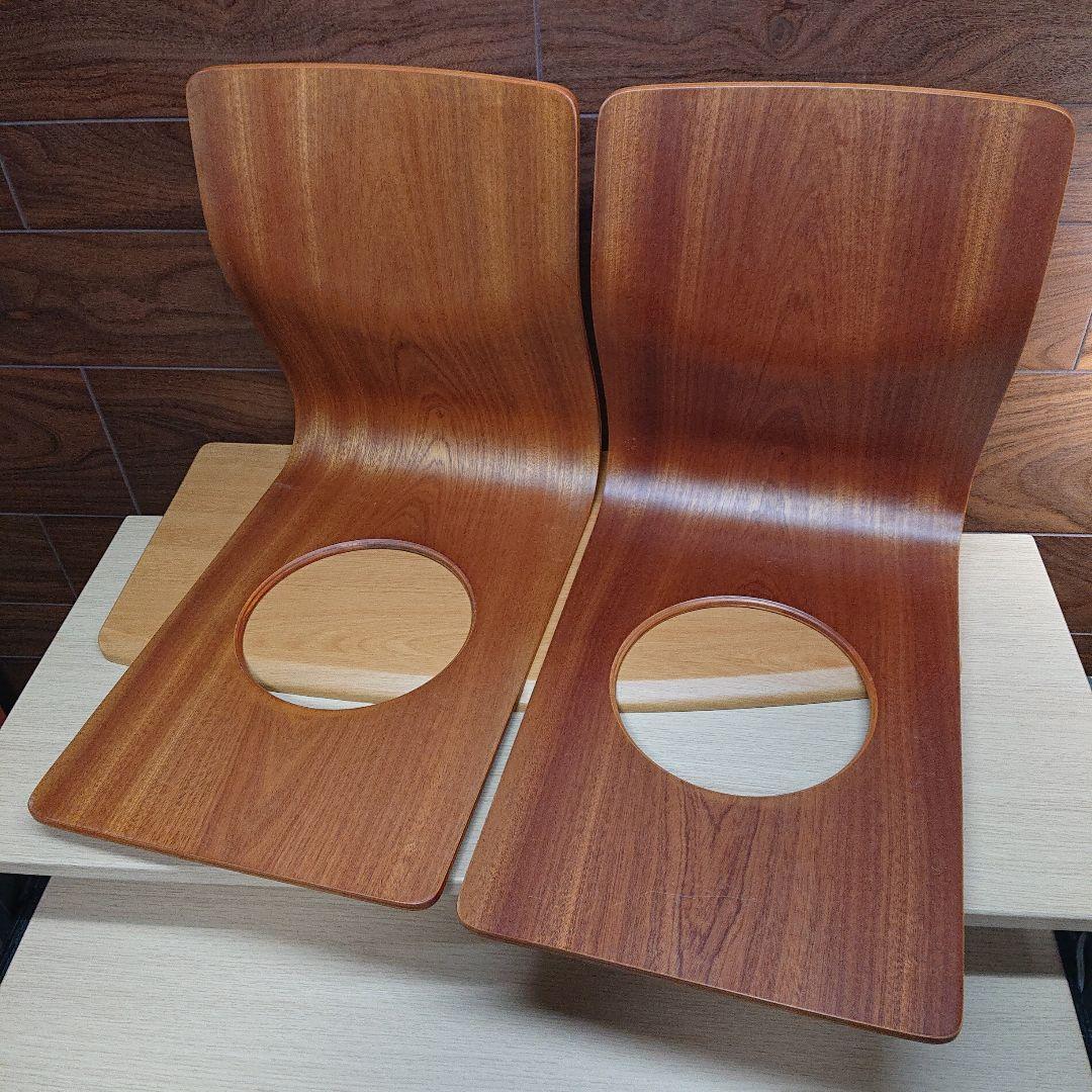 天童木工 Tendo 座椅子 プライウッド 曲木 藤森健次 和モダン 2脚セット