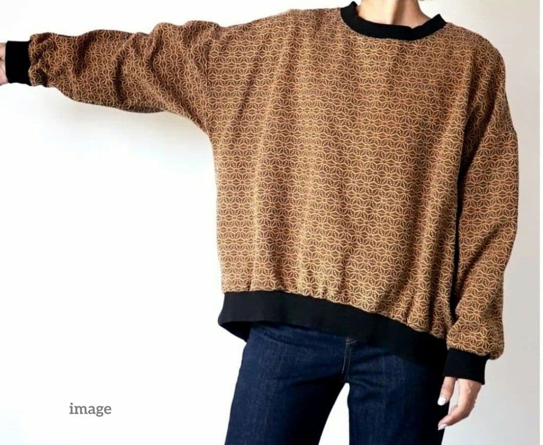 ◇ボンレスハム様◇UZUiRO　刺し子織　トレーナー　三河木綿　プルオーバー