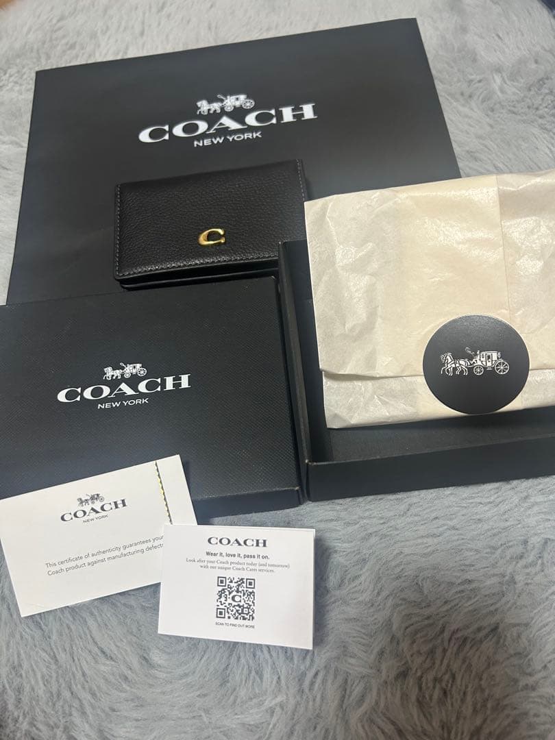 【新品】COACH ブラック 名刺入れ