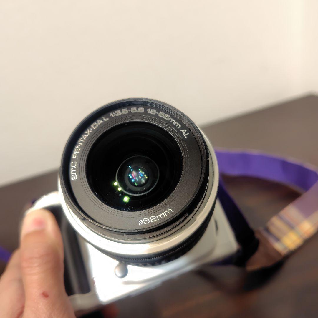 【ホワイト】PENTAX K-x ダブルズームセット ※液晶・ファインダー訳あり