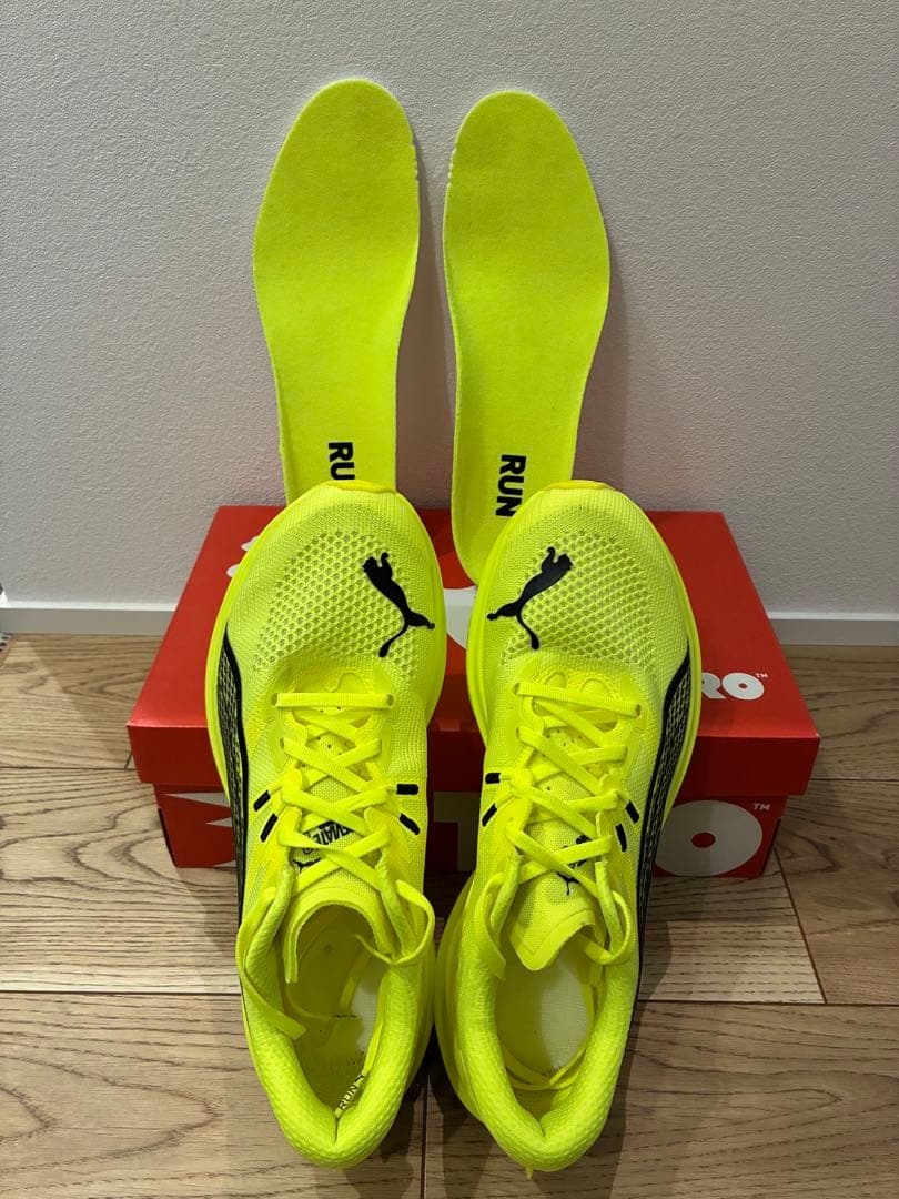 PUMA プーマ ディヴィエイトニトロ3 イエロー 26.5cm