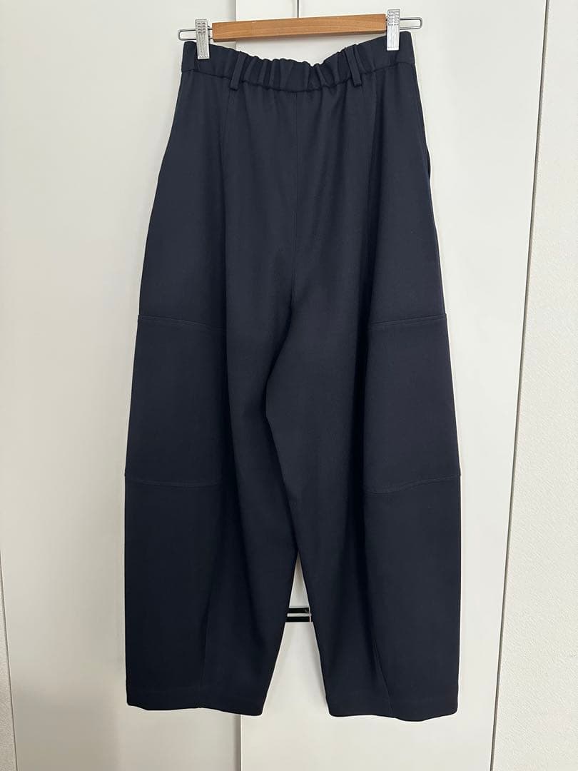 【新品】Curensology T/W ダブルクロスパンツ ネイビー　38サイズ