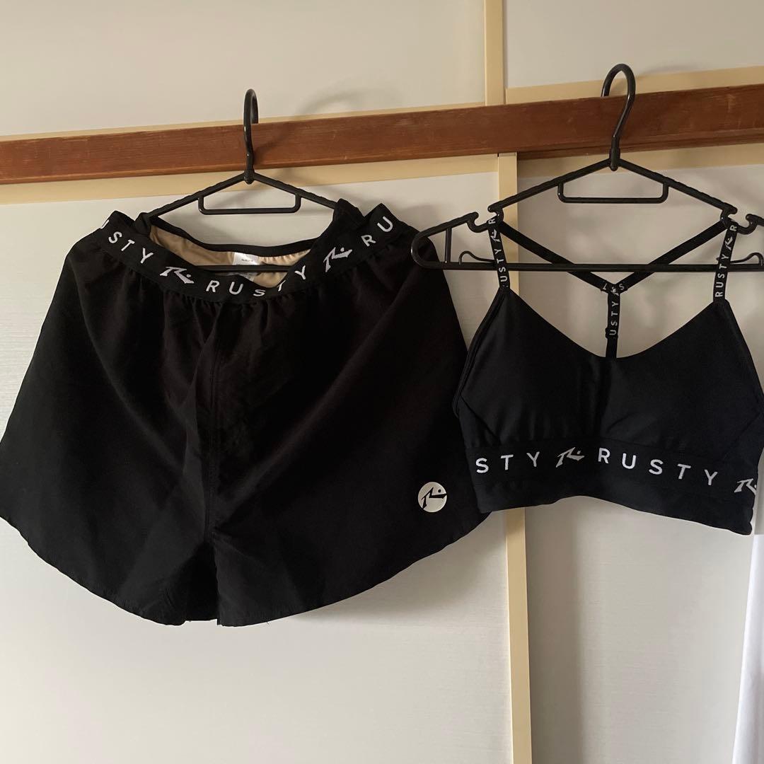RUSTY/ラスティー 水着 4点セット 水陸両用 UVカット