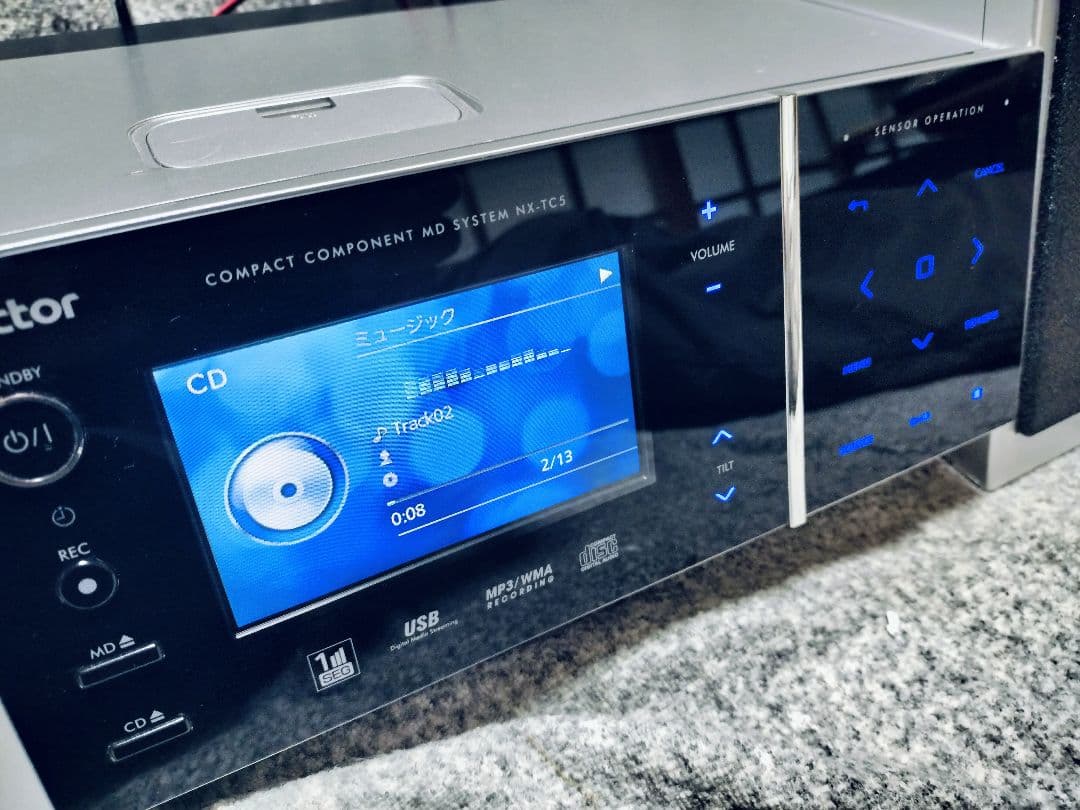 VICTOR CA-NXCT5-B ワンセグTV ミニコンポ CD MD