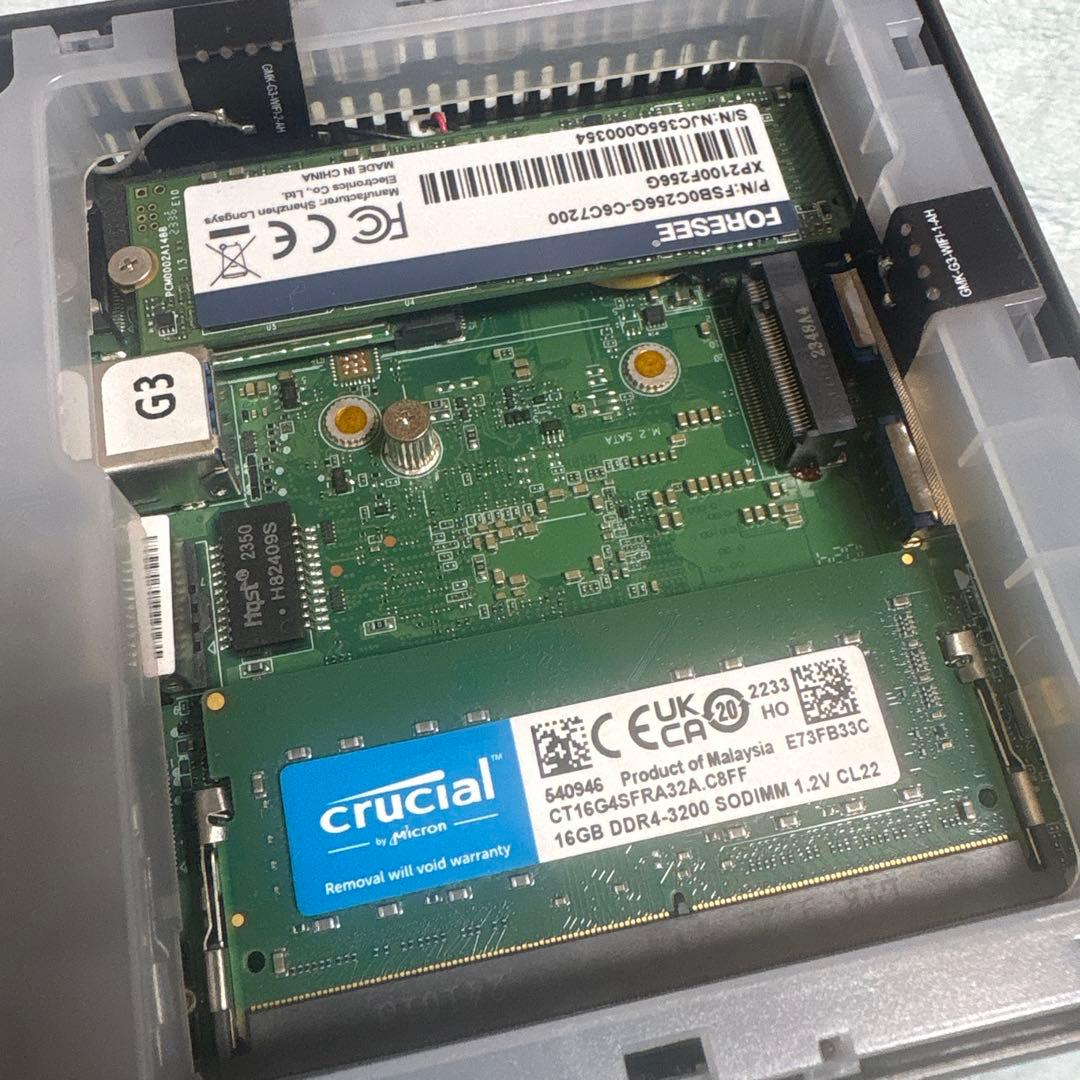 ミニPC GMKtec NucBox G3 16GB 256GB