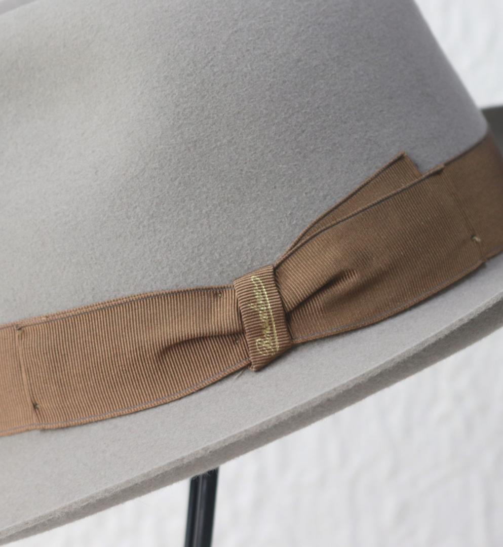 70,400円新品タグ付き【ボルサリーノ】ラビットファー フェルトハット 57