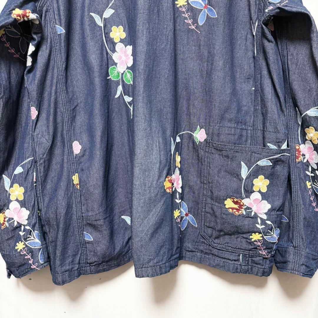⚫︎Lサイズ！ENGINEERED GARMENTS デニムフローラルカバーオール