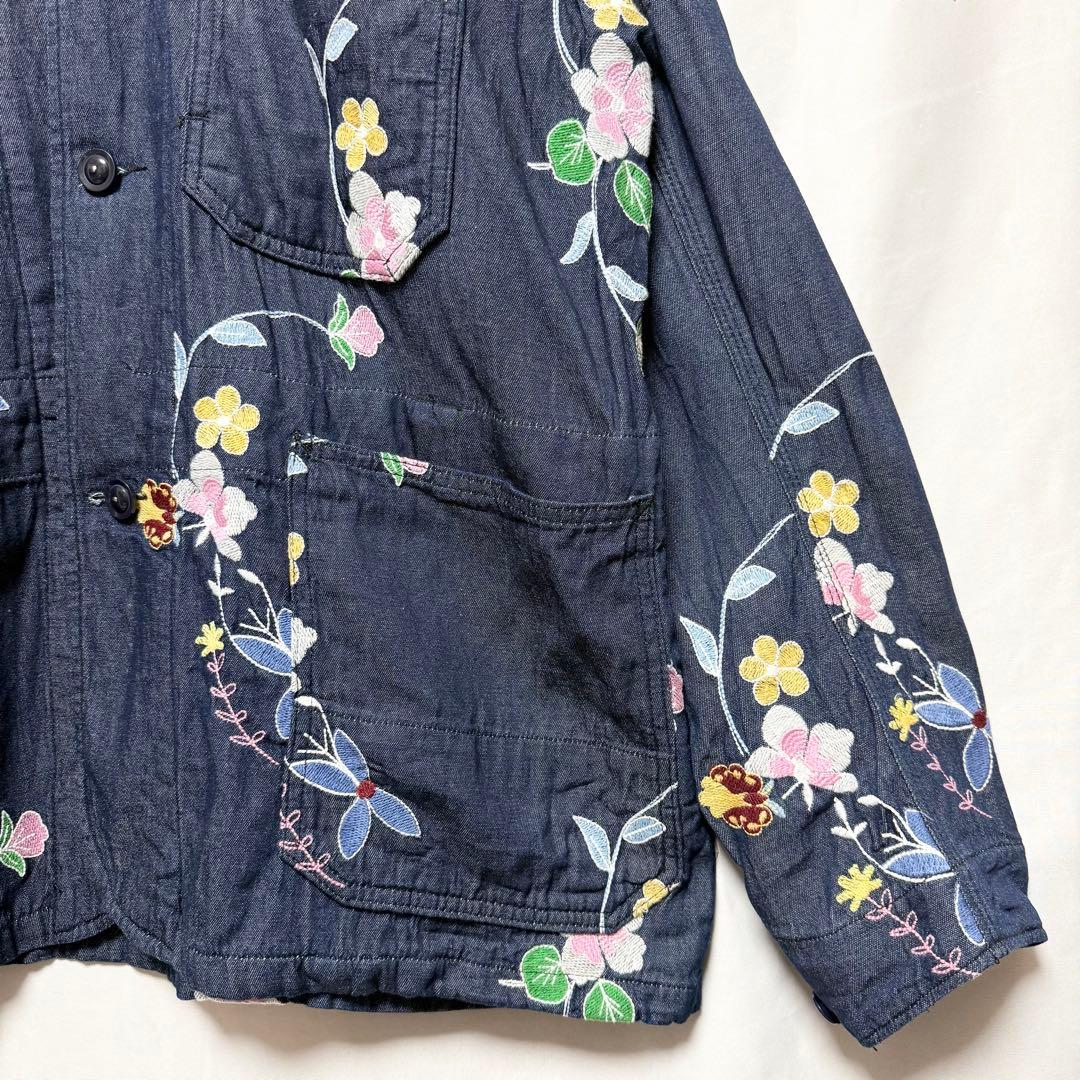 ⚫︎Lサイズ！ENGINEERED GARMENTS デニムフローラルカバーオール