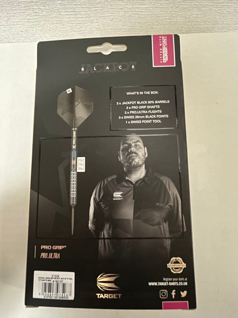 ダーツ Target ADRIAN LEWIS BLACK STEEL 26g